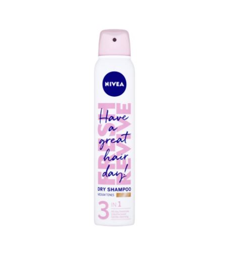 Nivea Fresh Revive shampoo secco per capelli chiari 200 ml Medium Tones