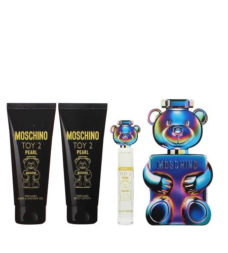 Moschino Toy 2 Pearl set regalo unisex parfémovaná voda 100 ml + tělové mléko 100 ml + sprchový gel 100 ml + parfémovaná voda 10 ml