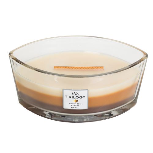 WoodWick Café Sweets candela profumata con stoppino di legno 453,6 g